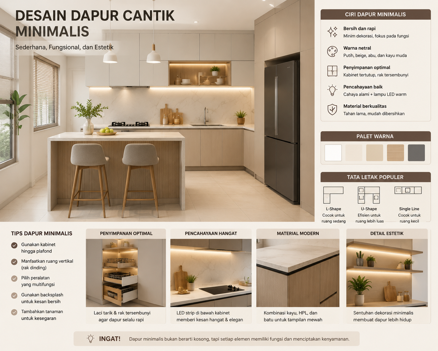 Desian Dapur Cantik minimalis