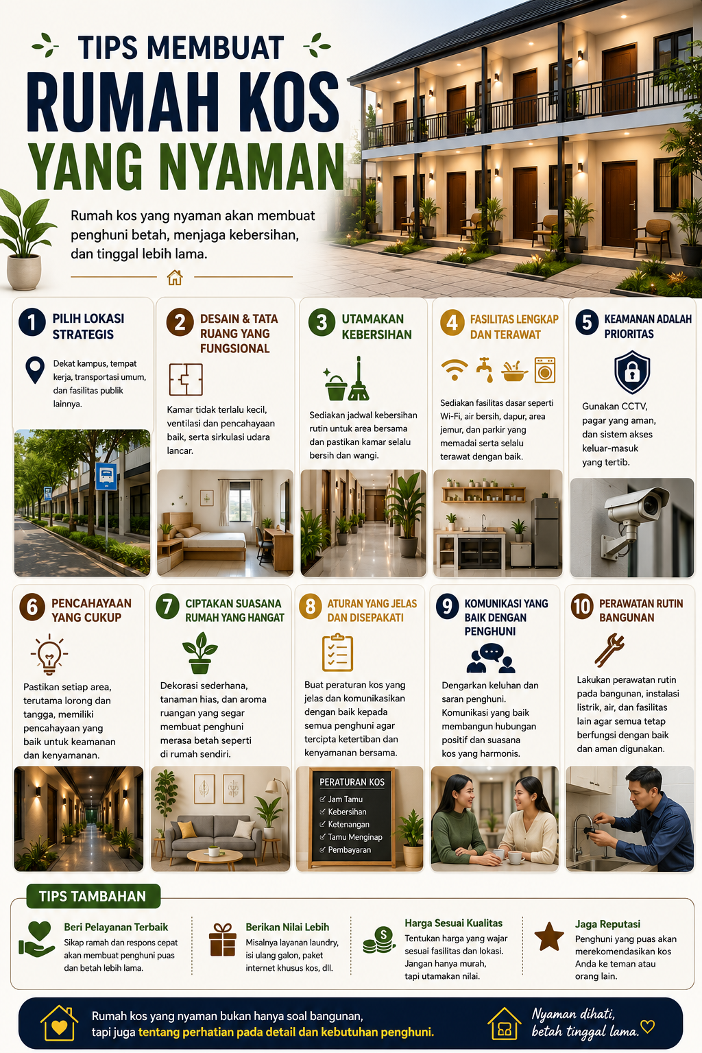 Tips membuat rumah kos yang nyaman